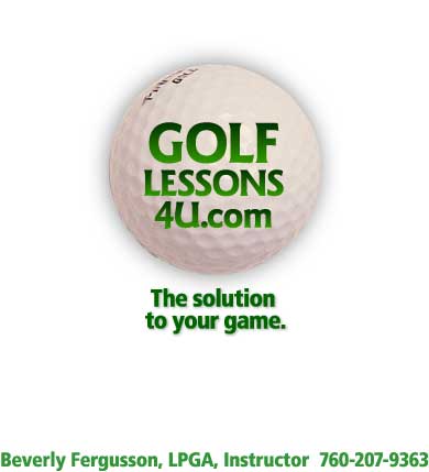 Gof lessons in San Diego with Beverly Fergusson, LPGA